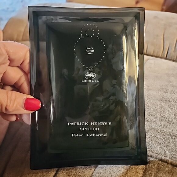 Vintage Ashtray Patrick Henry's Speech Royster Hess Peter Rothermel Houze USA - Picture 5 of 8